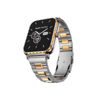 Fire-Boltt Jewel, Luxury Stainless Steel Smart Watch with a 1.85" Display Boasting 320x386 Resolution and 600 NITS Brightness, 60 HZ Refresh Rate, 120 Sports Modes, IP67 Rating (Rose Gold)