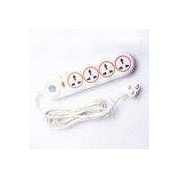 Nippo Surge Protector 4 Socket 1 Switch-2 mtr [Apply 50 off coupon ]