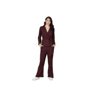 Fashfun Women's co-ord Set (Solid Crepe Belted Open top & Pant Set)