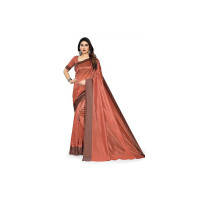 Flosive Women's Kanjivaram Pure Zari Woven Soft Silk Saree With Blouse Piece (MIX