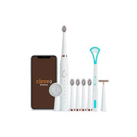 Lifelong LLDC63 Electric Toothbrush for Adults with Free Clove Dental Care Pack,Sonic Technology 5 Brush Heads, 6 Modes, 1 Tongue Cleaner, 1 Carry Pouch|With Face brush and T Massager for tonning|Electric Rechargeable Power Toothbrush|40000 Strokes/minute (1 Year Warranty, White)