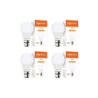 amazon basics - 9W LED Bulb, Cool White (Base B22, Pack of 4)