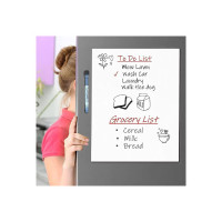 GLUN® Magnetic Plain White Planner Sheet Size 33x43cm for Metal Surface, Fridge and Wardrobe with One Piece of Black Marker, Dry Erase Planning Magnetic Sheet (Coupon live at 12 AM)