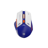 Portronics Vader Pro Wireless Gaming Mouse with 2.4 GHz Receiver, 6 Buttons, Thumb Support, High-Precision Tracking, Ergonomic Comfort, Adjustable Optical DPI for Laptop, PC, Mac (Indigo Blue)