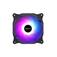 Amazon Basics Computer case Fan, RGB, Hybro Bearing, Silent Cooling, EVA Padding, Black