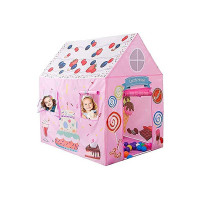 Gurukrupa International®, Kids Outdoor and Indoor Theme Castle Tent Medium Size Light Weight Kids Play Tent House for 3-13 Year Old Kids Girls and Boys. (Happy Birthday) (Coupon)