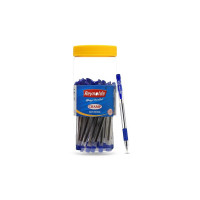 Reynolds CHAMP BP 30 COUNT JAR, BLUE I Lightweight Ball Pen With Comfortable Grip for Extra Smooth Writing I School and Office Stationery | 0.7mm Tip Size