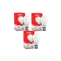 Eveready 12W Led Light Bulb | High Efficiency & Glare-Free Light | 4KV Surge Protection | With Wide Operating Voltage Range | 100 Lumens Per Watt | Cool Day Light (6500K) | Pack of 3