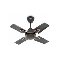 LONGWAY Kiger P1 600 mm/24 inch Ultra High Speed 4 Blade Anti-Dust Decorative Star Rated Ceiling Fan (Smoked Brown, Pack of 1)