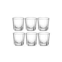 Treo by Milton Crescent Cool Glass, Set of 6, 205 ml, Transparent