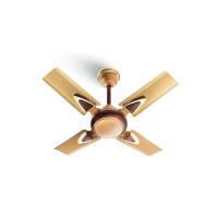 LONGWAY Starlite-1 P1 600 mm/24 inch Ultra High Speed 4 Blade Anti-Dust Decorative Star Rated Ceiling Fan (Golden Beige, Pack of 1)