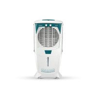 Crompton Ozone Desert Air Cooler- 75L; with Everlast Pump, Auto Fill, 4-Way Air Deflection and High Density Honeycomb Pads; White & Teal
