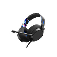 Skullcandy SLYR Pro Wired Over-Ear Gaming Headset for PC, Playstation, PS4, PS5, Xbox, Nintendo Switch - Blue Digi-Hype [Apply 40% coupon ]