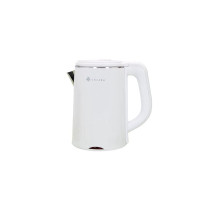 SOLARA Premium Electric Kettle Large | 1.2L Double Wall 100% Stainless Steel BPA-Free Cool Touch Tea Kettle with Overheating Protection, Cordless with Auto Shut-Off | Mobile app (White) [coupon]