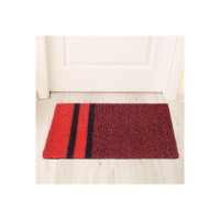 Status Contract Anti Slip Front Door Mat | (38 x 60 cm) Living Room Rug for Entrance Doors PVC Floor Mats for Home | Essential Small Rugs for Office, Bedroom & Kitchen | (Red)