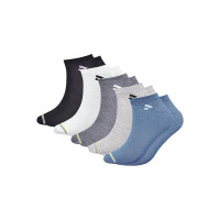 SJeware 5 Pairs Solid Ankle Length Socks for Men & Women, Multicolor, Pack of 5, Free Size