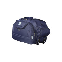 M MEDLER Epoch Nylon 55 litres Waterproof Strolley Duffle Bag- 2 Wheels - Luggage Bag - (Navy Blue)
