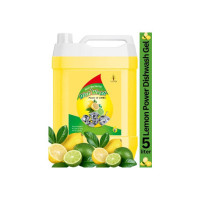 MKRB Germs Protection Fast Cleansing & Antimicrobial action with lemon power dishwash Dish Cleaning Gel  (Lemon Flavor, 5 L)
