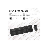 ASUS Wireless Keyboard and Mouse Set CW101 Wireless Multi-device Keyboard  (Black)