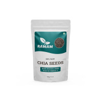 Ramam Chia seeds 400gm For Weight Management | Natural Chia Seeds for Eating - Rich in Omega 3| High Protein seeds | Gluten Free |Helps in Manage Cholesterol level & Blood Pressure - 400g (Pack of 1)